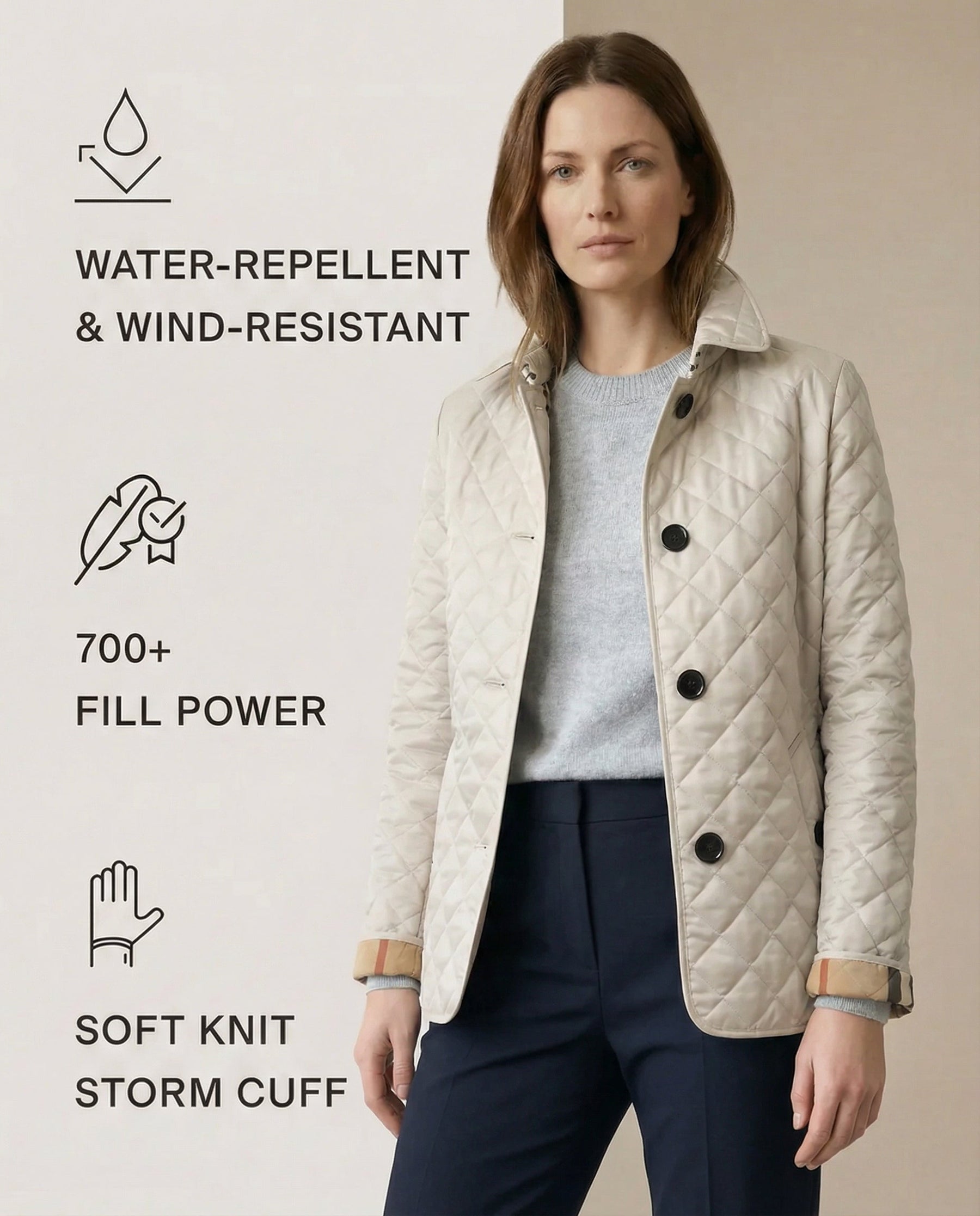 Olive™ Quilted Button-Up Jacket