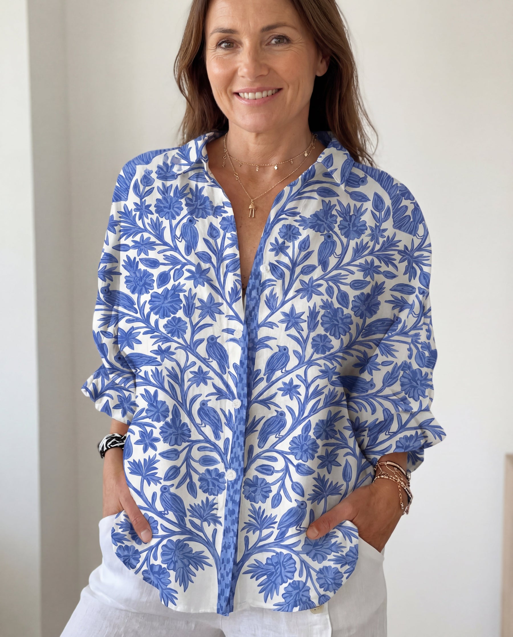 Aurora™ Blue Garden Blouse