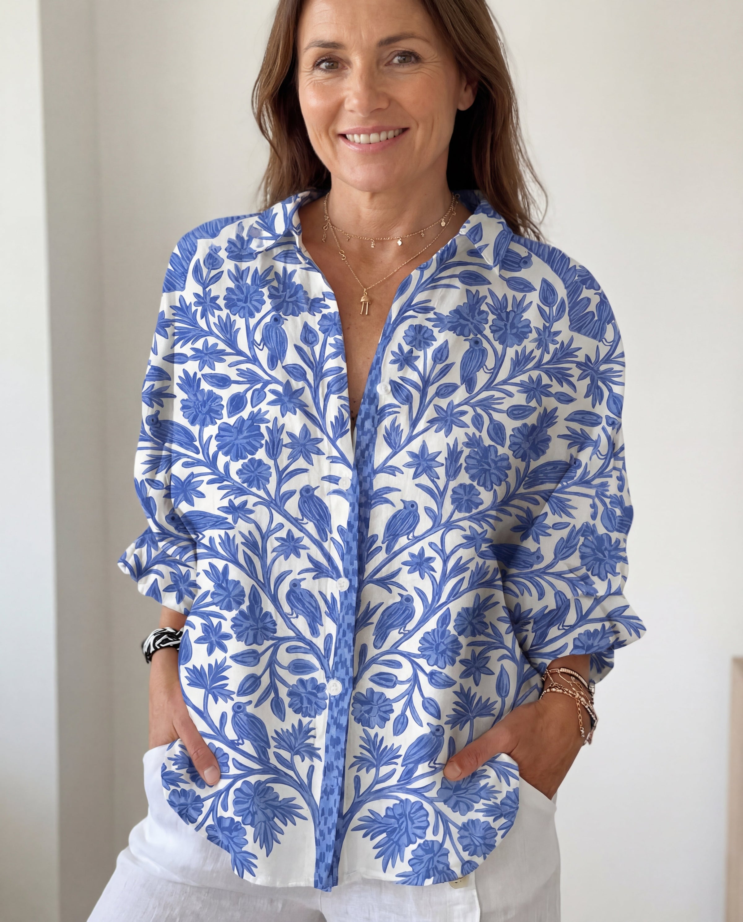 Aurora™ Blue Garden Blouse