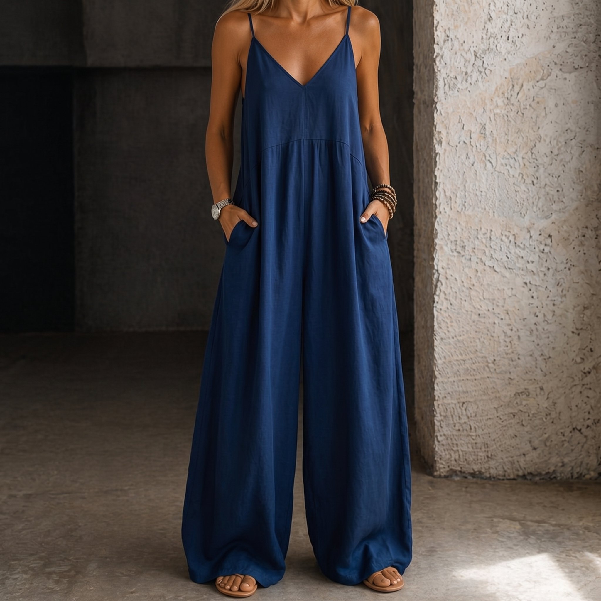 Laney | Denim Wide-Leg Jumpsuit