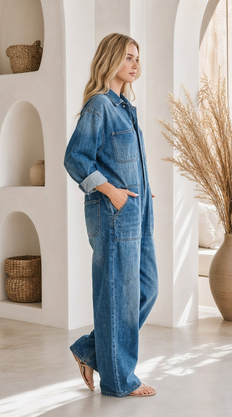Johanna™ Relaxed Denim Jumpsuit