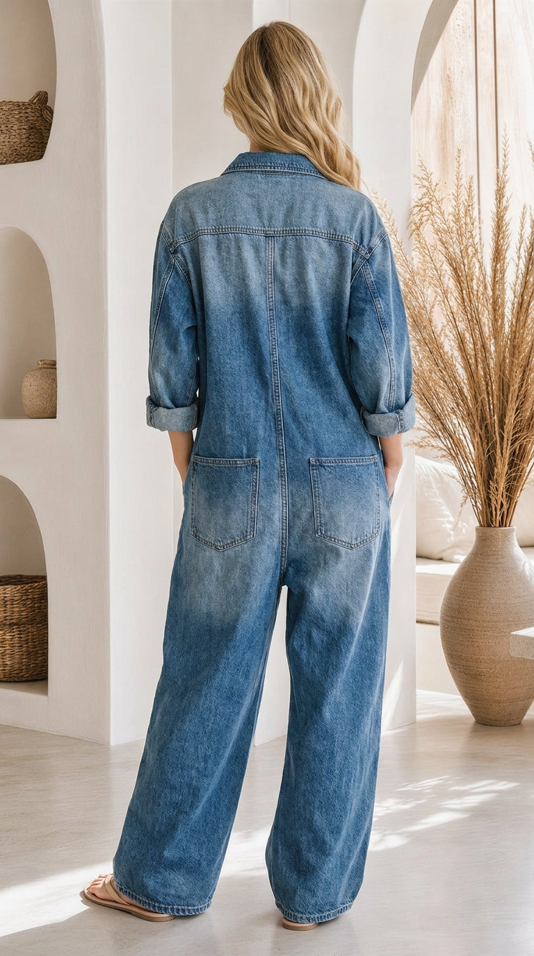 Johanna™ Relaxed Denim Jumpsuit