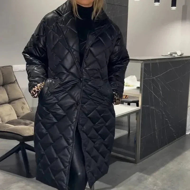 Briar™ Diamond Quilted Long Coat