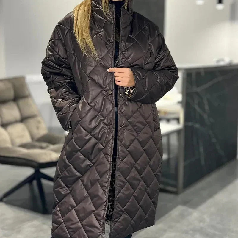 Briar™ Diamond Quilted Long Coat