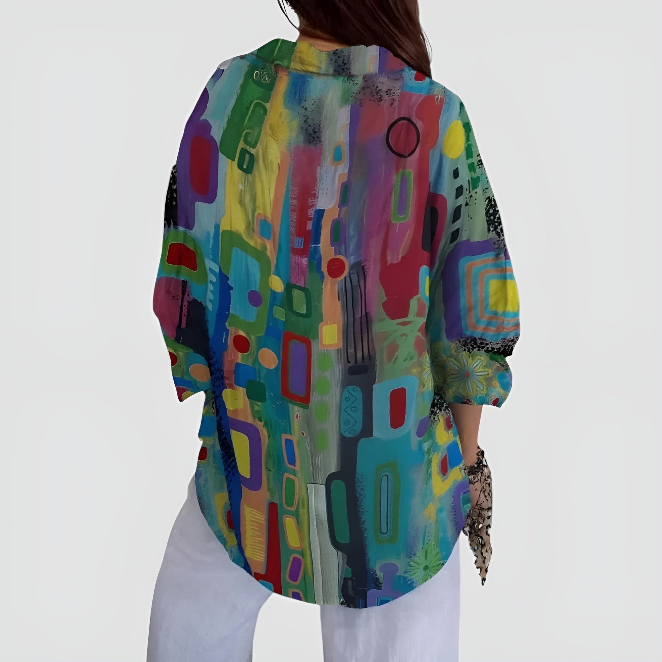 Everly™ - Blouse with Geometric Pattern