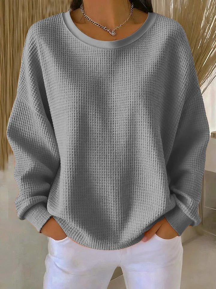 Scarlet Cozy Waffle Knit Jumper