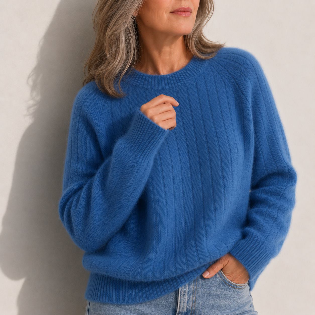 Milana Solid Colour Fluffy Sweater