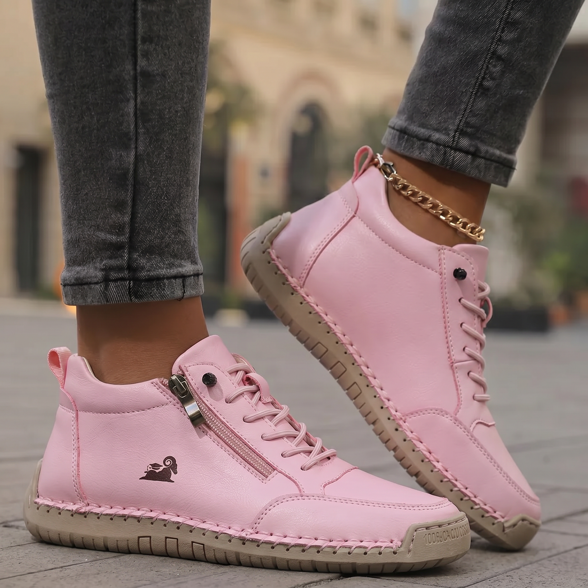 Soleil™ Orthopedic Comfort Zip Sneakers