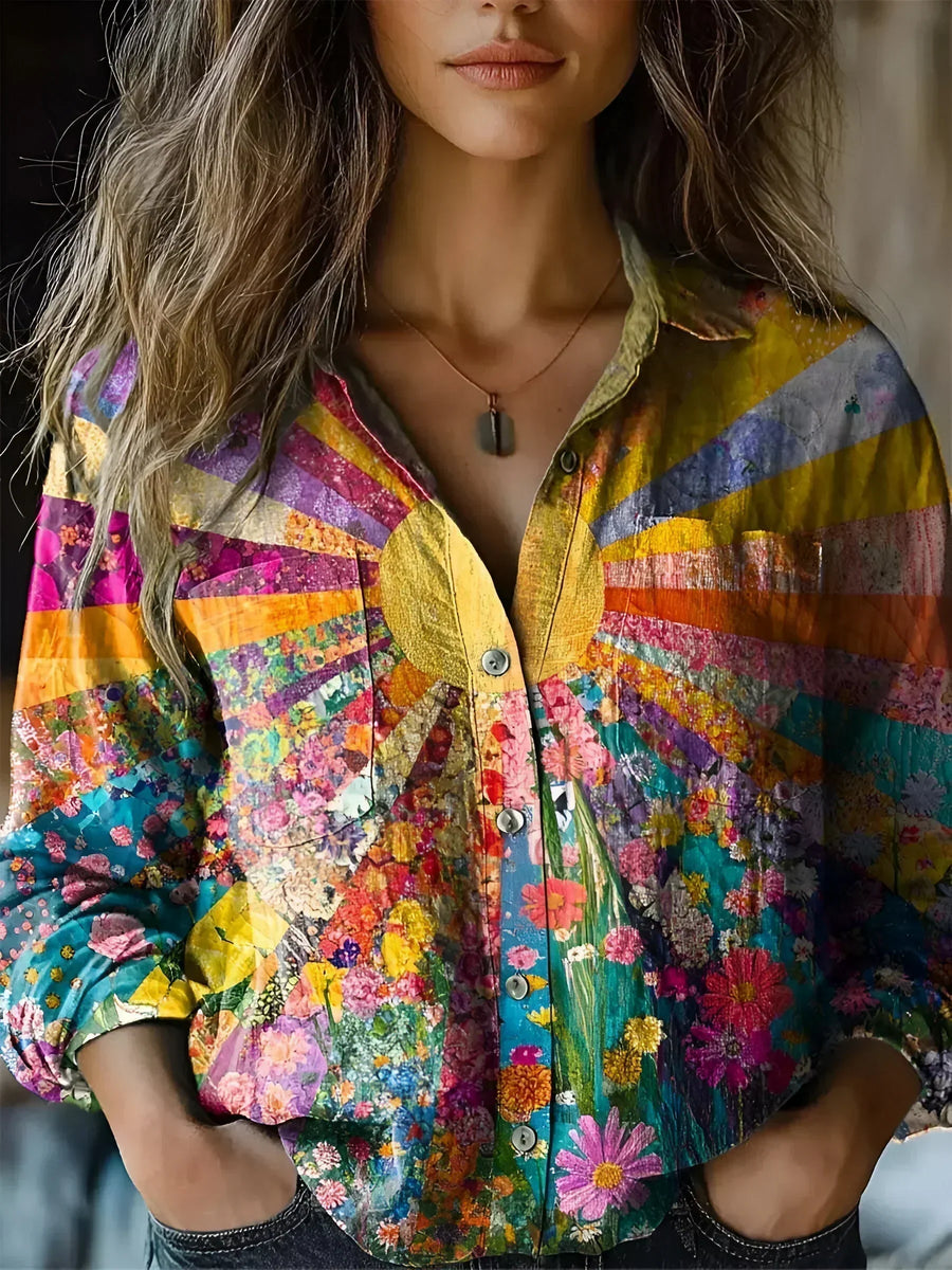 Evie™ - Luminous Sunflower Top