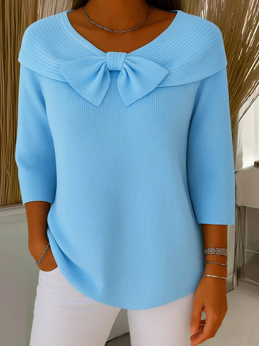 Giana Elegant Bow Knit Jumper
