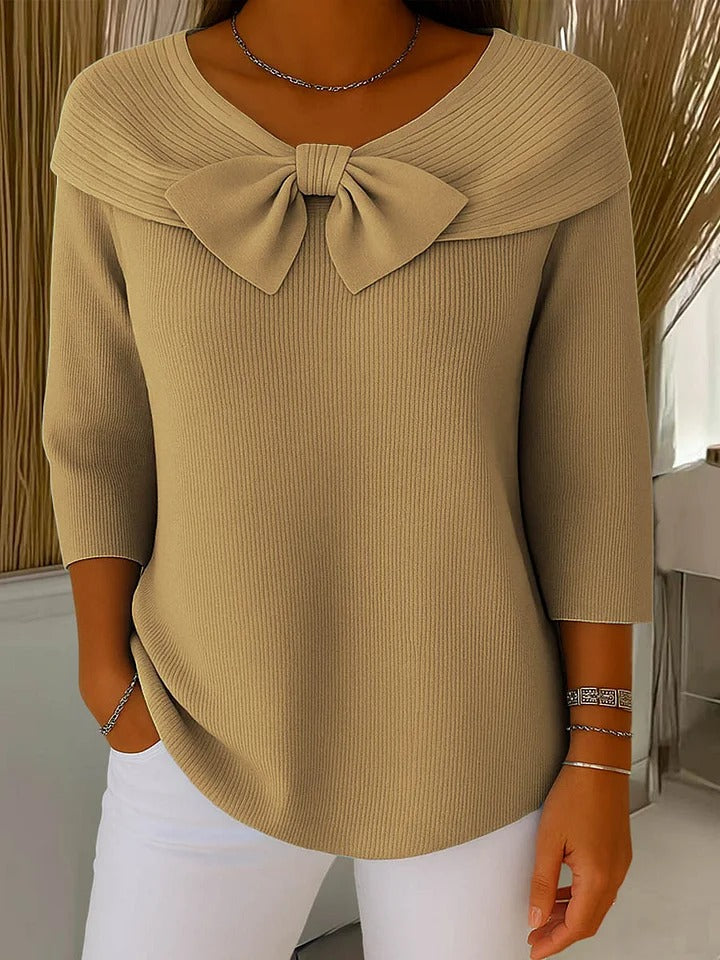 Giana Elegant Bow Knit Jumper